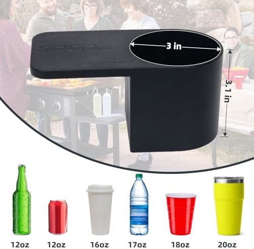 Magnetic Drink Holder for Grill 2 PCS Heavy Duty