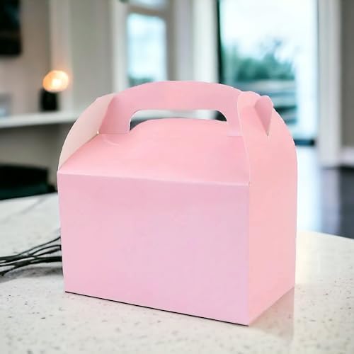 Oojami 24 Pack Light Pink Gable Treat Boxes