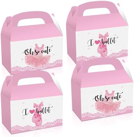 24PCS Ballerina Party Favor Treat Boxes