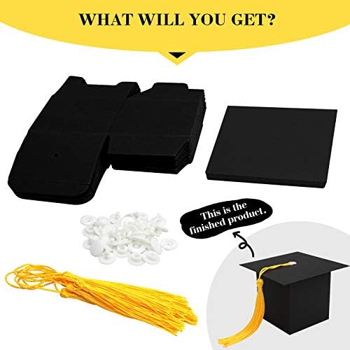 ZMCINER 30 PCS Graduation Cap Candy Boxes 2025