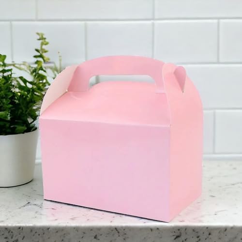 Oojami 24 Pack Light Pink Gable Treat Boxes