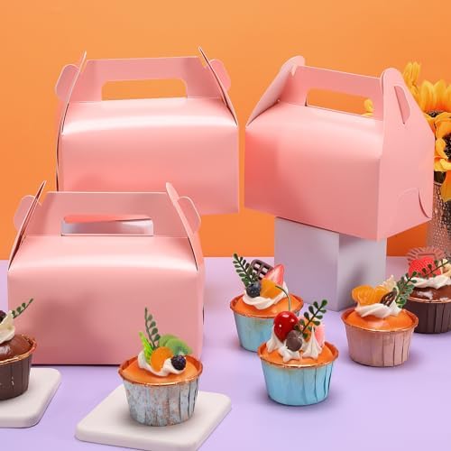 Extrapins 30 Pack Pink Candy Boxes with Handles
