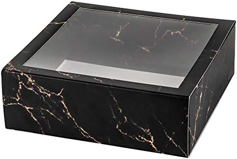 Hammont Clear Window Gift Boxes 6 Pack Square 6x6x2 Inch
