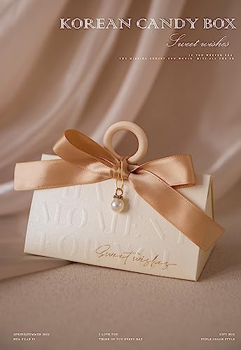 ZJSXINDI 15 Pcs White Gift Boxes with Ribbons