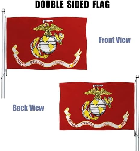 US Marine Corps Flag 3x5 Double Sided Heavy Duty