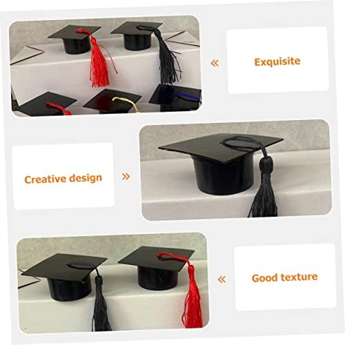 KOMBIUDA 12pcs Graduation Cap Candy Boxes with Tassels