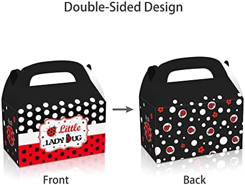 12 Pack Ladybug Party Favor Treat Boxes