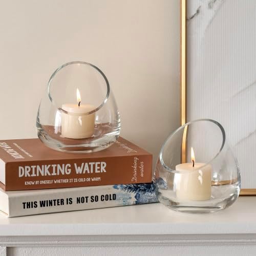 MyGift 5 Inch Clear Glass Terrarium Set of 4