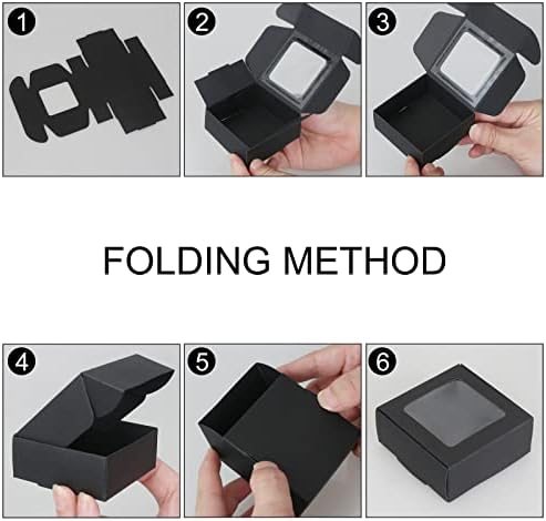 COTOPHER 30Pcs Mini Kraft Soap Boxes with Window