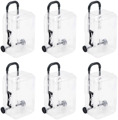 ASUNFO 6 Pcs Mini Suitcase Gift Boxes Black