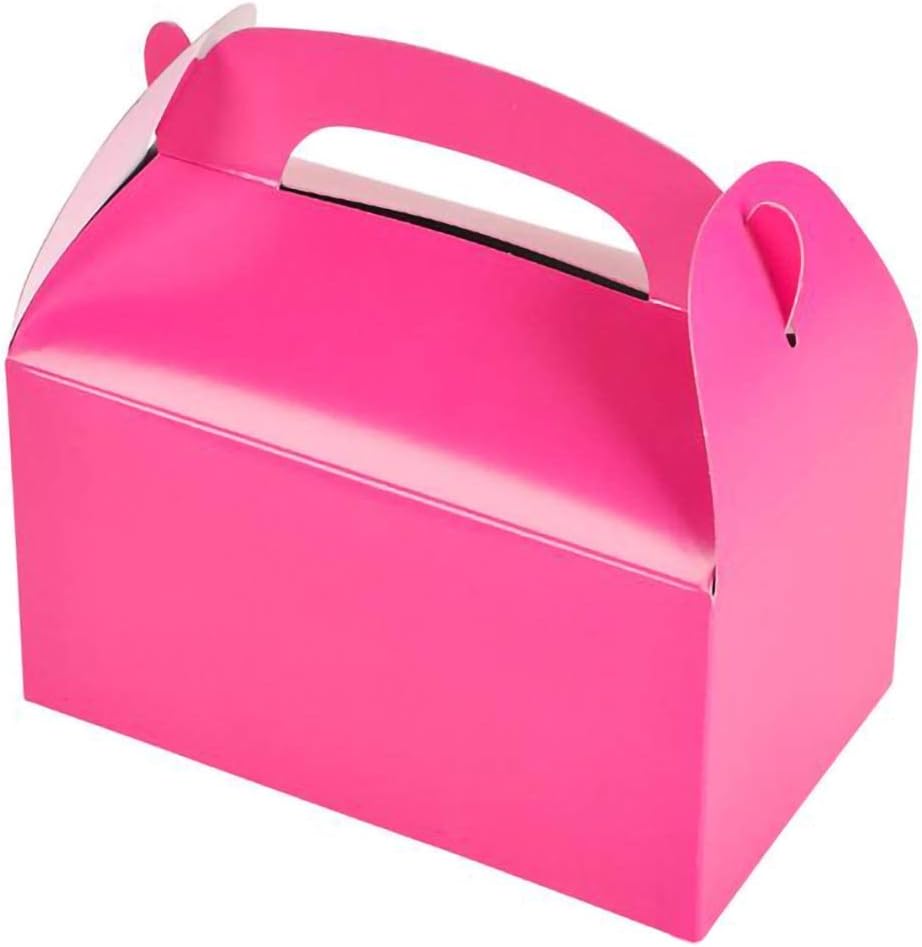 The Dreidel Company Gable Treat Boxes Pack of 25 Pink