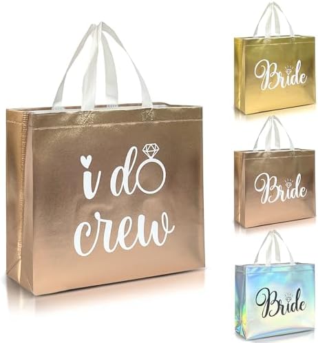 Nush Nush 12 Piece Reusable Rose Gold Gift Bag Set