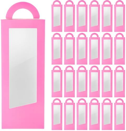 TecUnite 24 Pcs Pink Girl Party Favor Boxes