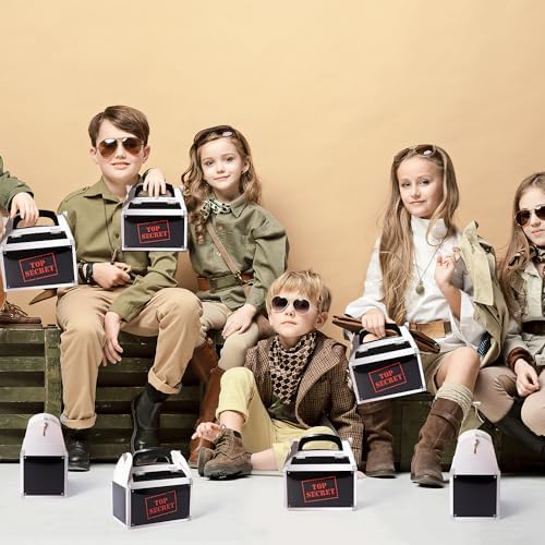 Top Secret Spy Party Favor Boxes 24Pcs
