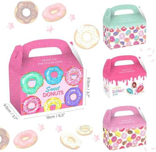Roaring Good Time 12 Pack Donut Party Bags