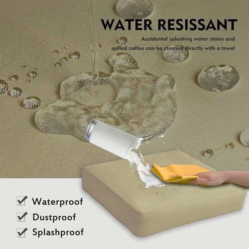 Sqodok 3 Pack Waterproof Cushion Covers for Wicker Rattan Furniture