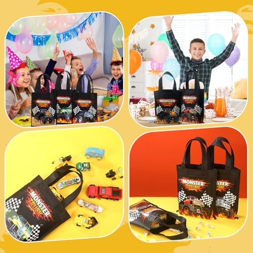 Ferraycle Truck Party Favor Bags with Handles 24 Pcs