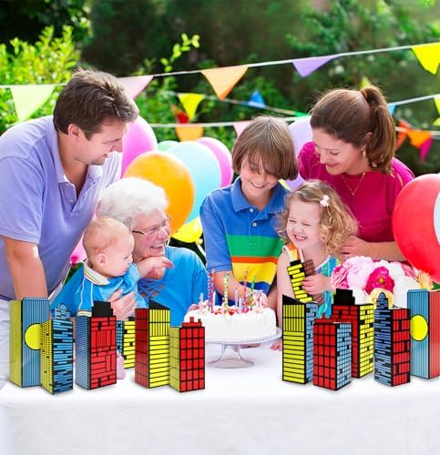 MUNILAIL 12 Pcs Hero Party Favor Boxes with City Design