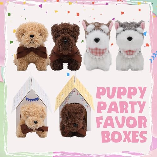 30 Pcs White Dog House Treat Gift Boxes for Parties