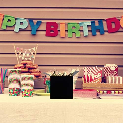 15 Pcs Black Gift Boxes with Lids for Wedding and Birthday
