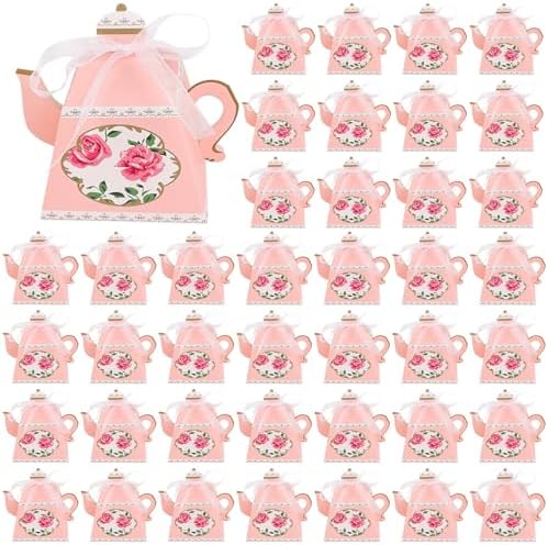 Framendino 50 Pack Mini Teapot Candy Boxes
