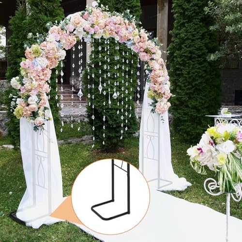 75FT Metal Wedding Arch with Base for Ceremony and Party