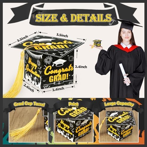 KPOSIYA Graduation Cap Gift Boxes with Tassel 32pcs 1