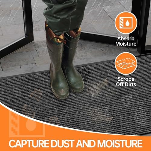 HOMEK Extra Large Door Mat for Entryway and Outdoor