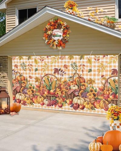 Fall Garage Door Banner 7x8 ft Thanksgiving Decor