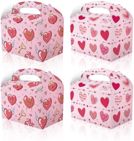 CPTBAG 12 Pack Heart Shaped Gift Boxes