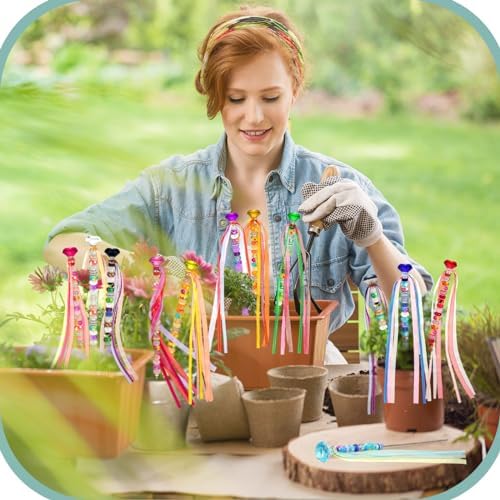 Tigeen 236 Pcs Garden Stake DIY Fairy Wand Decor