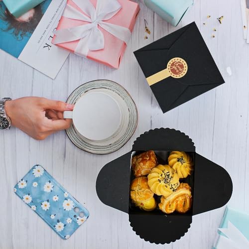 WEWILUCK Small Black Gift Boxes 10PCS