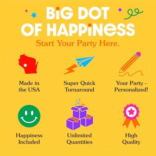 Big Dot of Happiness Birthday Favor Boxes Set of 12