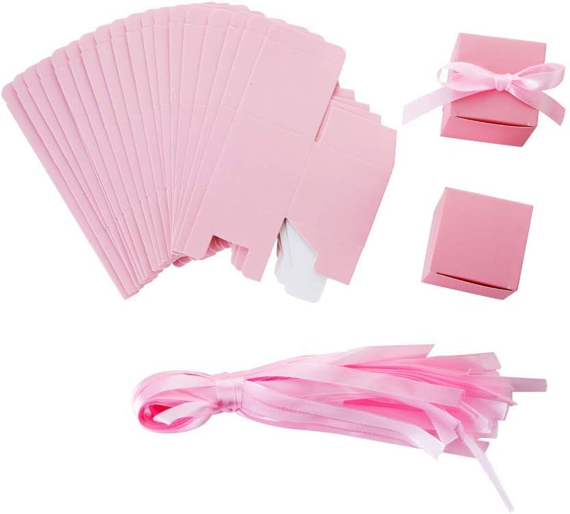 AWELL Pink Gift Candy Box Pack of 50