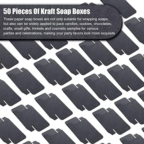 50 Pcs Kraft Soap Boxes for Party Favors and Gifts