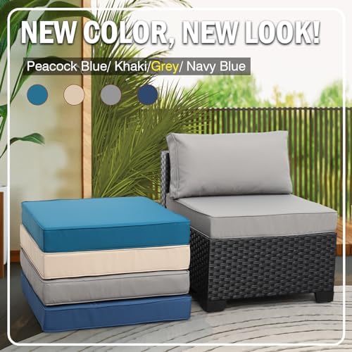 WAROOM 7 Piece Outdoor Cushion Cover Set Grey