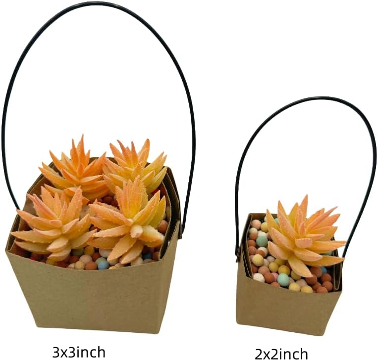 Urier 40 Piece Succulent Wraps with Handles