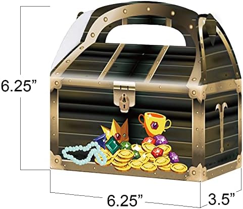 ArtCreativity Treasure Chest Treat Boxes for Kids Pack of 12