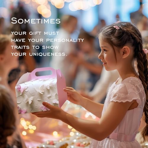 SOHOMEG 12 Piece Pink Butterfly Gift Box Set