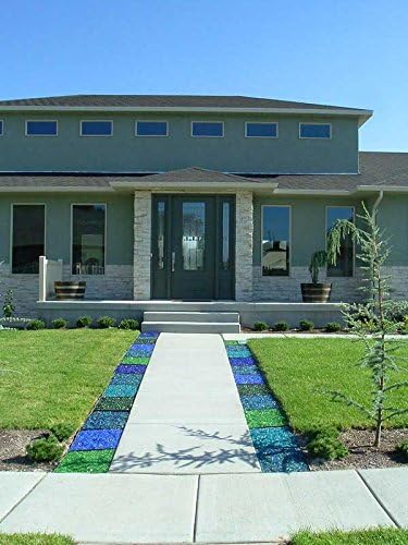 American Specialty Teal Landscape Glass 25 Lbs Large