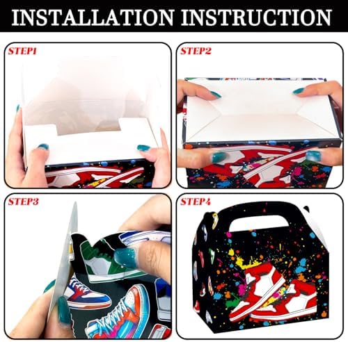 Candy Chef Sneaker Party Favor Boxes 12PCS 1
