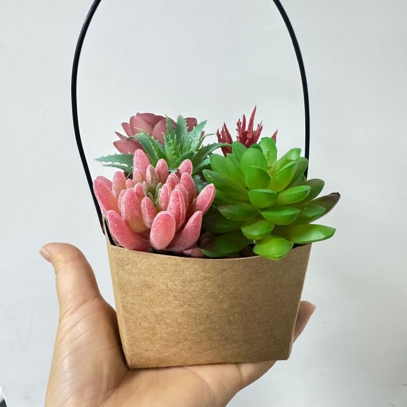 Urier 40 Piece Succulent Wraps with Handles