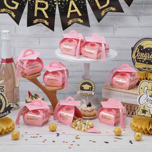 KPOSIYA Graduation Cap Candy Boxes 32 Pack