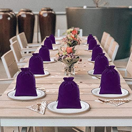 Lucky Monet Velvet Drawstring Bags for Gifts and Crafts