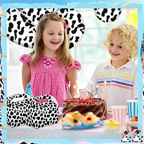 24 Pack Cow Print Gift Boxes for Parties and Celebrations