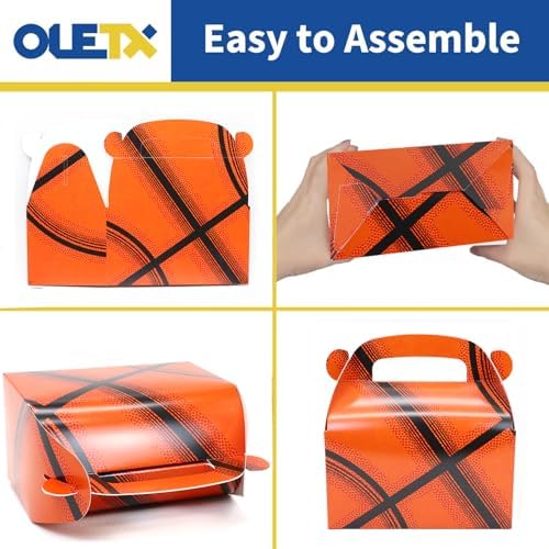 Oletx 24-Piece Basketball Party Favor Boxes