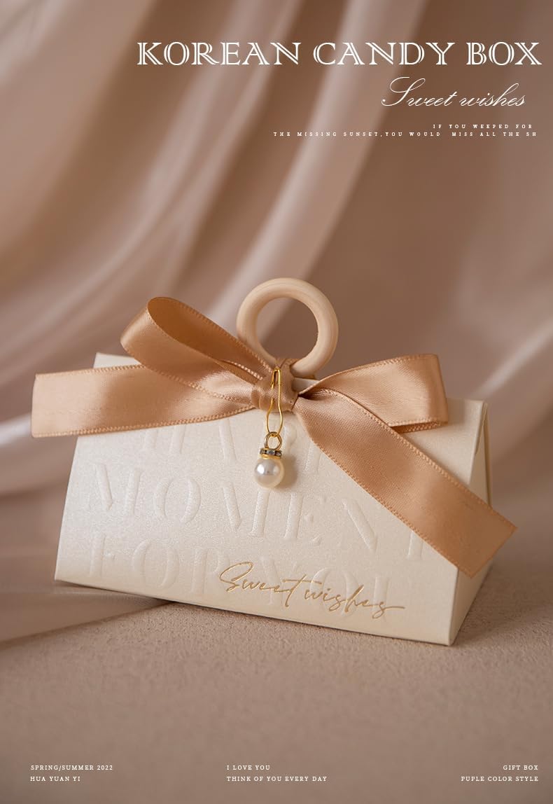 ZJSXINDI 15 Pcs White Gift Boxes with Ribbons