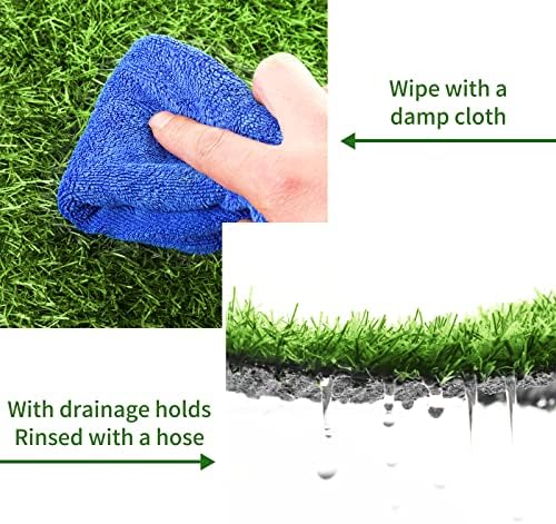 Aodaer 12 Pack Artificial Grass Mats for DIY Decoration