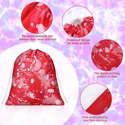 16 Pcs Tie Dye Bohemian Drawstring Bags