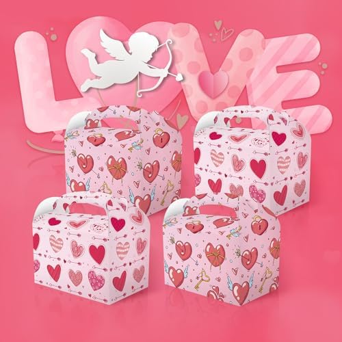 CPTBAG 12 Pack Heart Shaped Gift Boxes